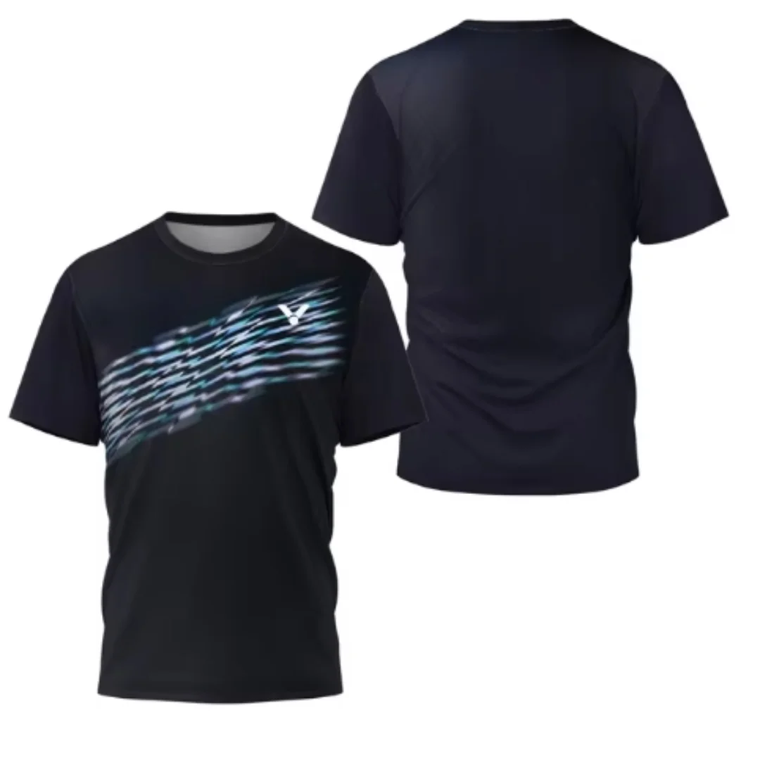 Badminton China - Laser néon impression hommes badminton T-shirt