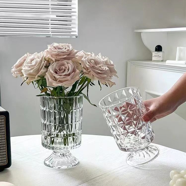 Vase en verre gaufré pour déco - Badminton Live avis et prix