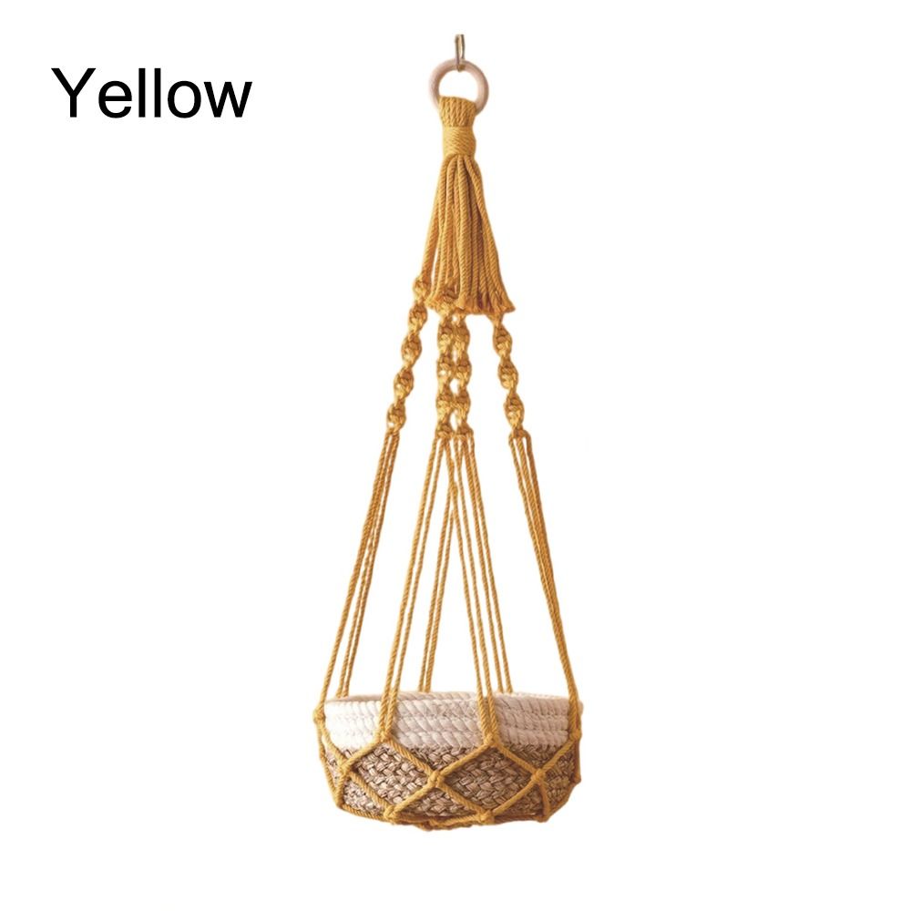 Porte-plante en macramé beige  - Badminton Live avis et prix