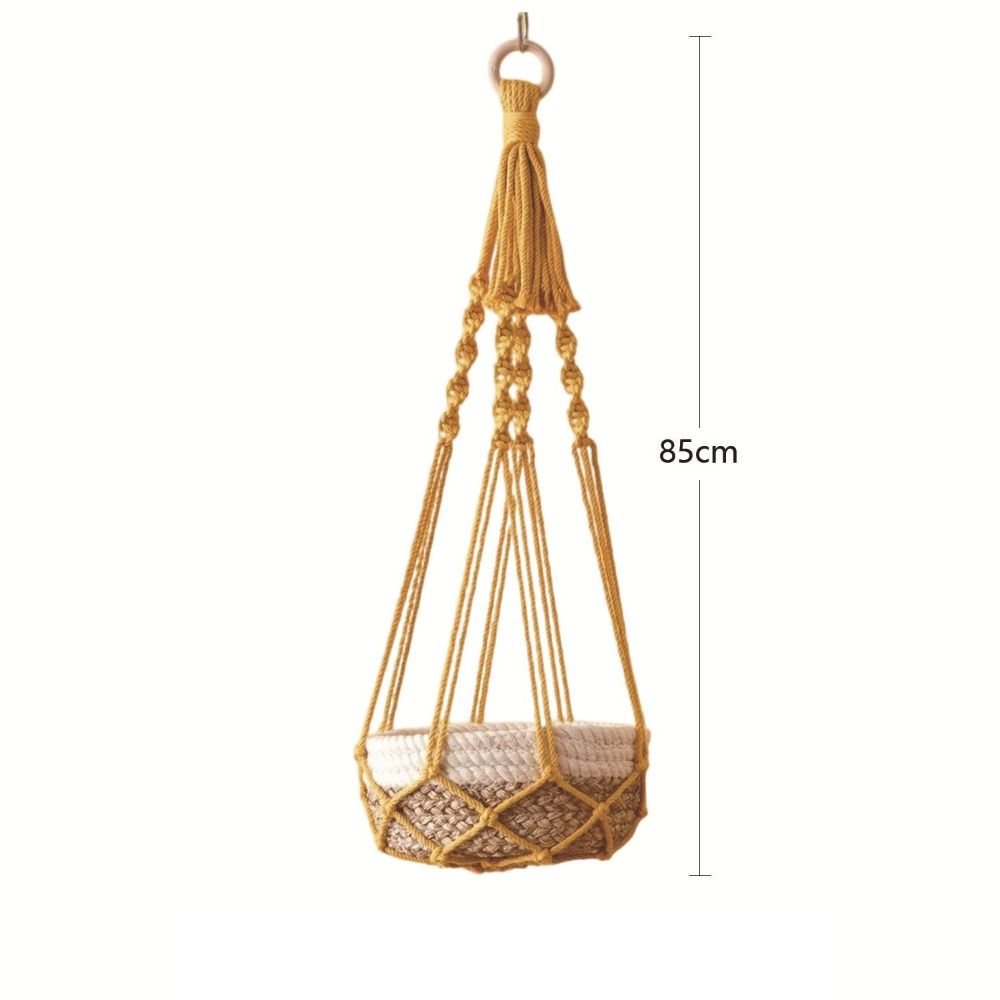 Porte-plante en macramé beige  - Badminton Live avis et prix